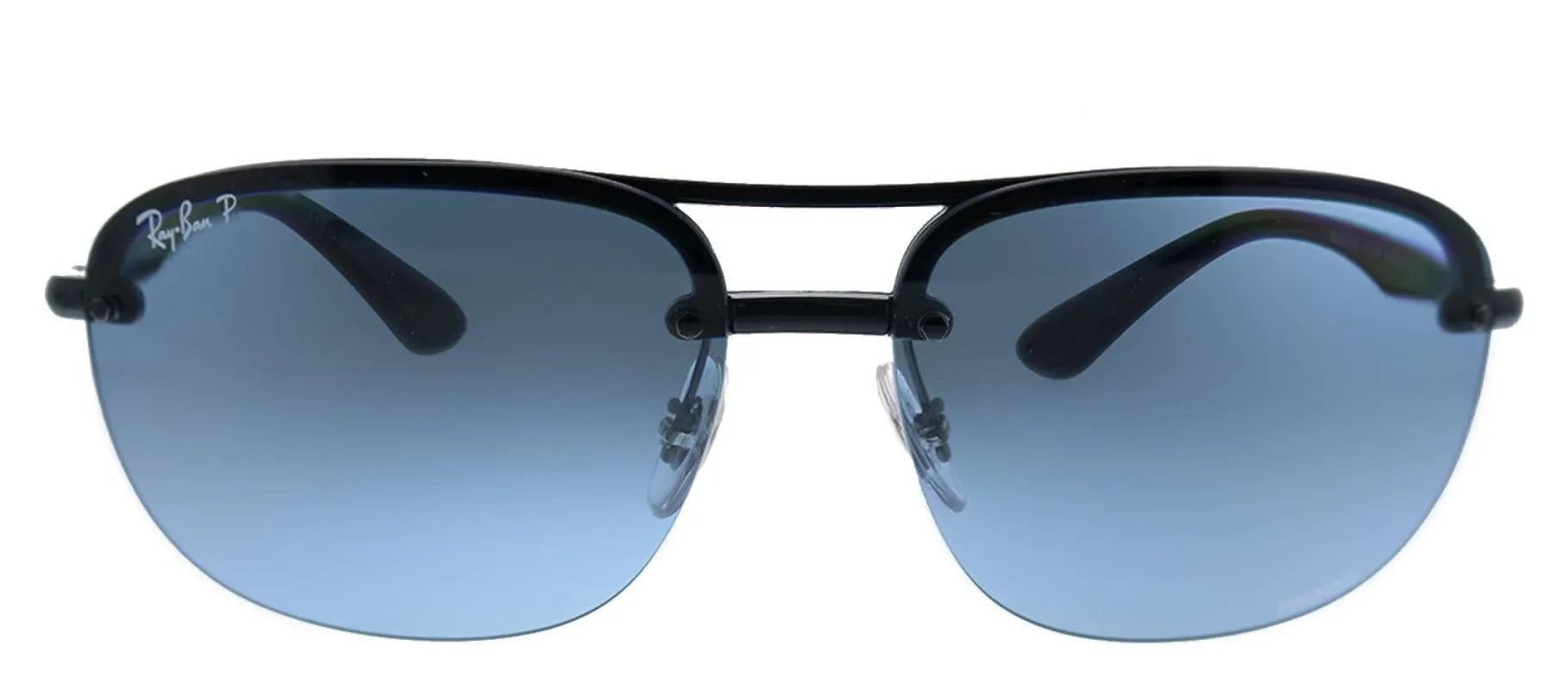Ray-Ban RB 4275CH 601/BA Square Metal Black Sunglasses with Blue Polarized Lens sold by Gaffos