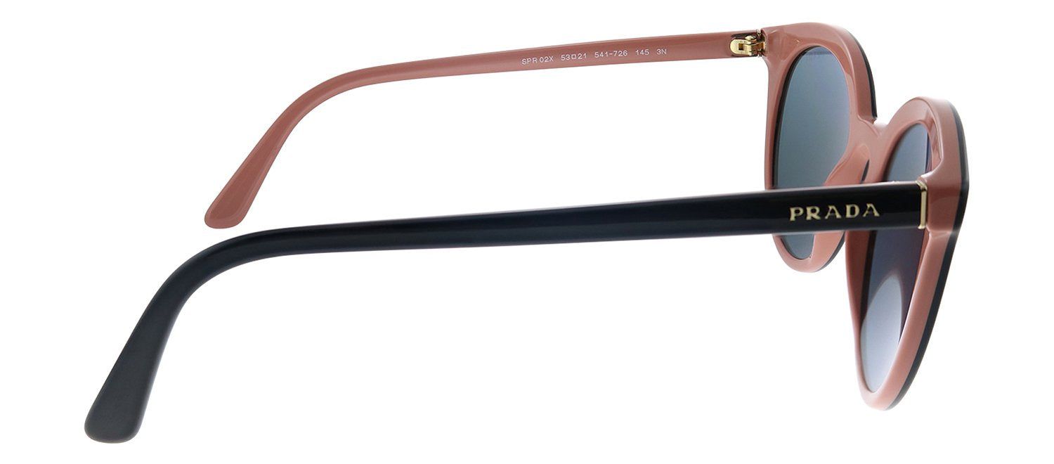 Prada PR 02XS 541726 Round Plastic Black Sunglasses with Pink Mirror Lens sold by Gaffos product image thumbnail 3