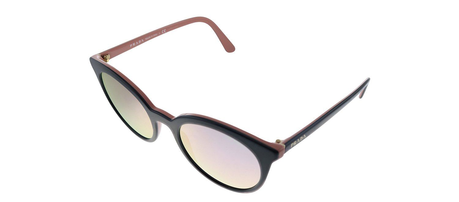 Prada PR 02XS 541726 Round Plastic Black Sunglasses with Pink Mirror Lens sold by Gaffos product image thumbnail 2