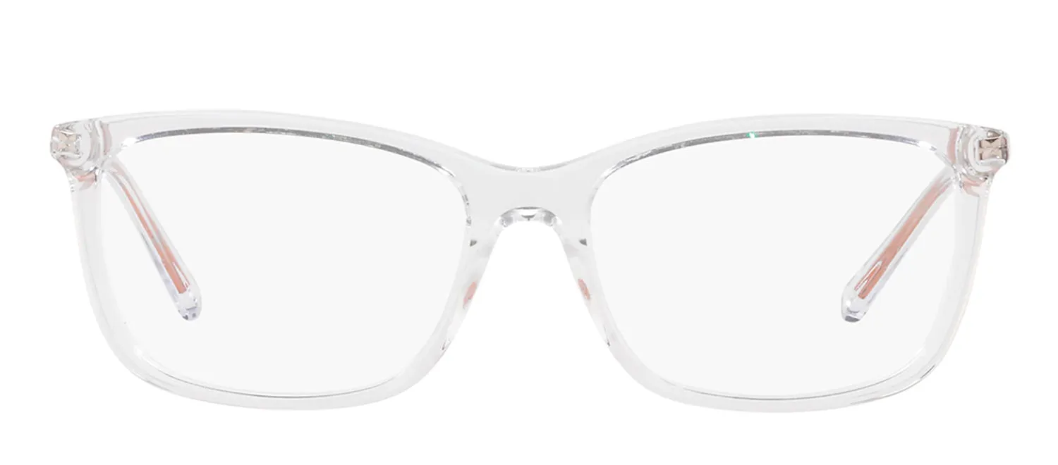 Michael Kors MK 4030 3998 Rectangle Plastic Clear Eyeglasses with Logo Stamped Demo Lenses Lens sold by Gaffos