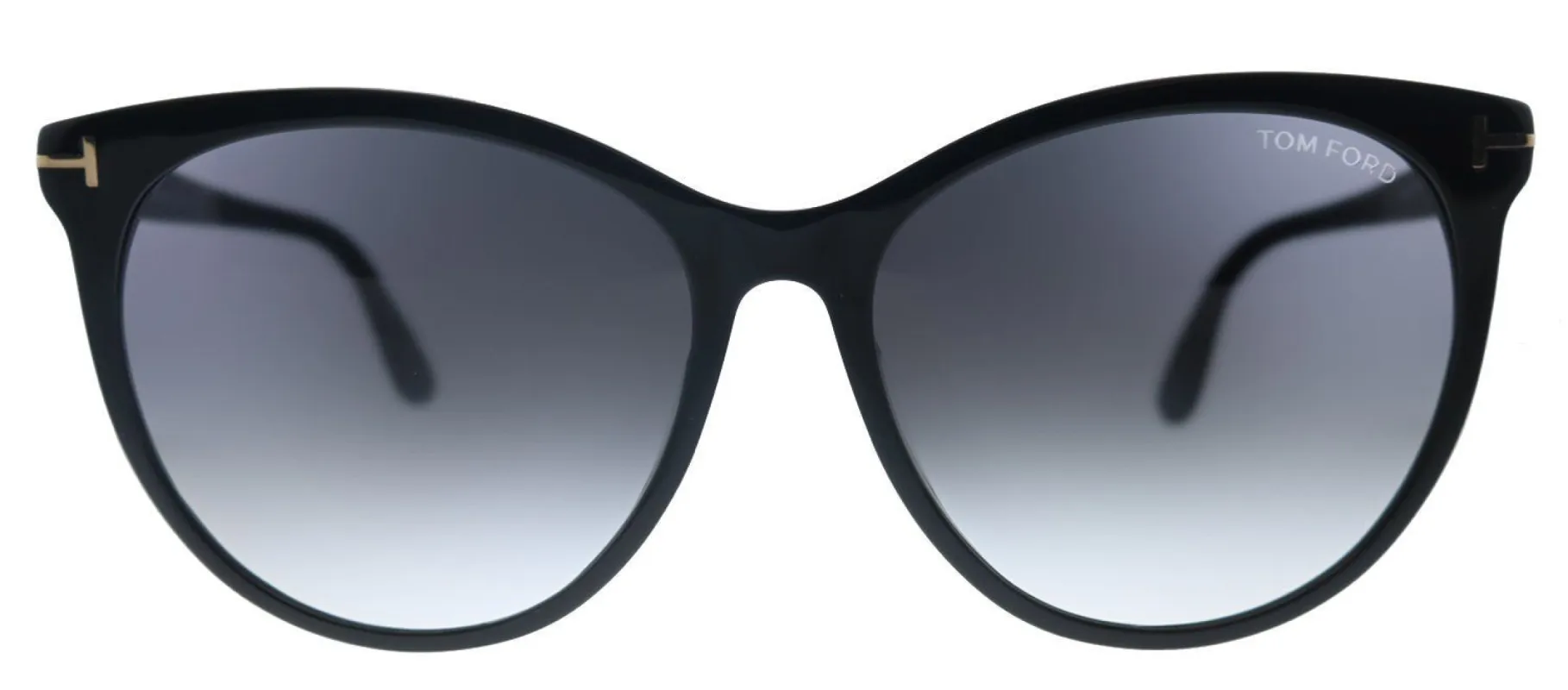 Tom Ford Maxim TF 787 01B Cat-Eye Plastic Shiny Black Sunglasses with Grey Gradient Lens sold by Gaffos