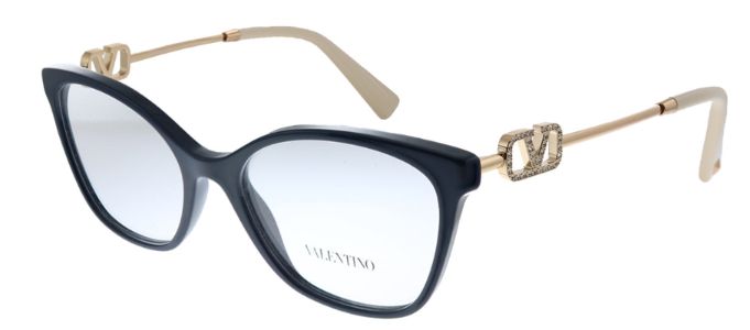 Valentino VA 3050 5034 Butterfly Plastic Blue Eyeglasses with Logo Stamped Demo Lenses Lens sold by Gaffos