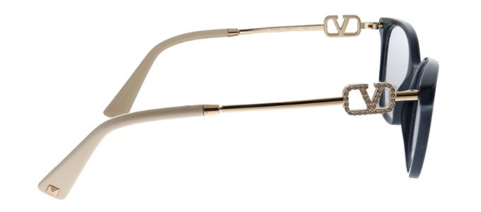 Valentino VA 3050 5034 Butterfly Plastic Blue Eyeglasses with Logo Stamped Demo Lenses Lens sold by Gaffos