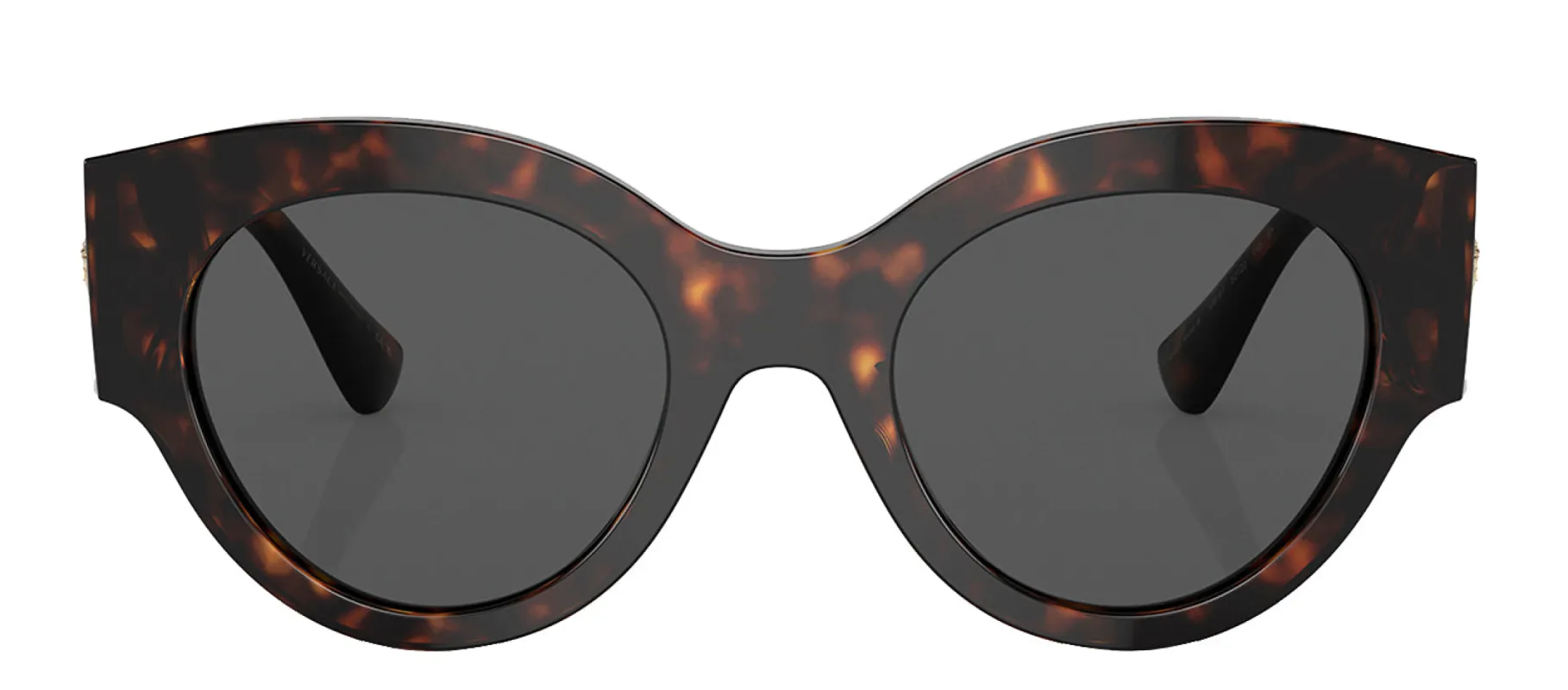 Versace VE 4438B 108/87 Round Plastic Havana Sunglasses with Grey Lens sold by Gaffos