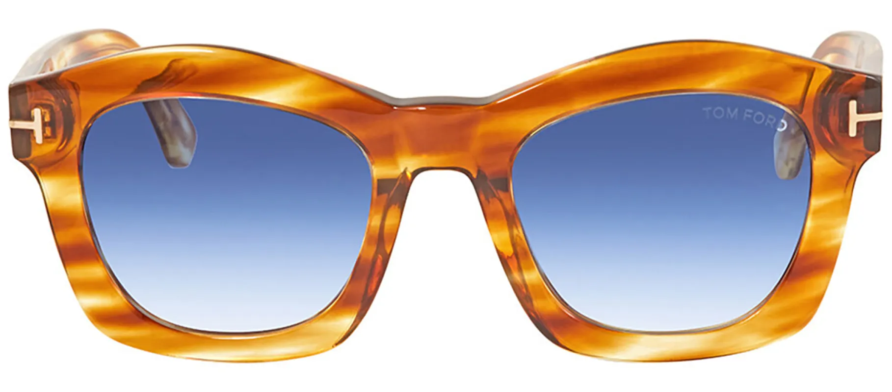 Tom Ford TF 431 41W Square Plastic Yellow Sunglasses with Blue Gradient Lens sold by Gaffos