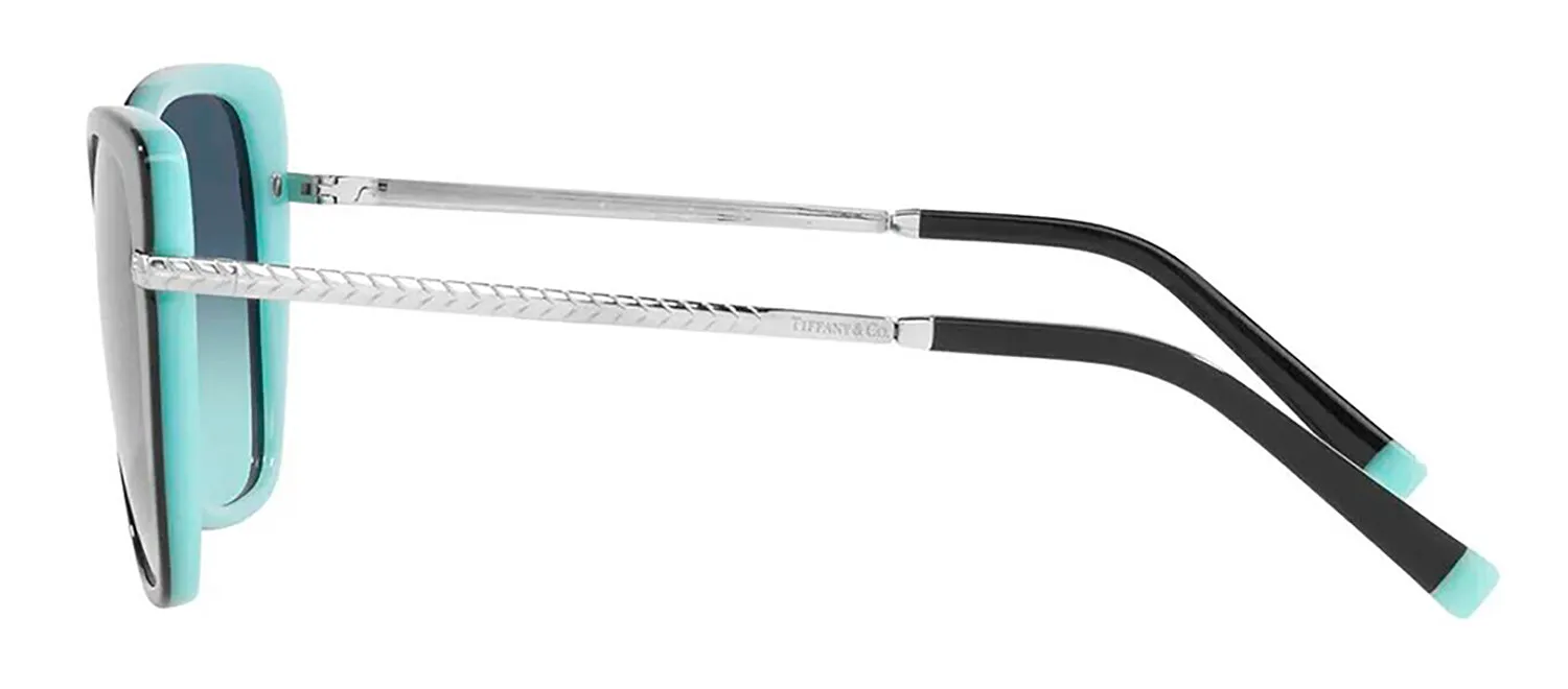 Tiffany & Co. TF 4190 80559S Cat-Eye Plastic Black Sunglasses with Blue Gradient Lens sold by Gaffos product image thumbnail 3