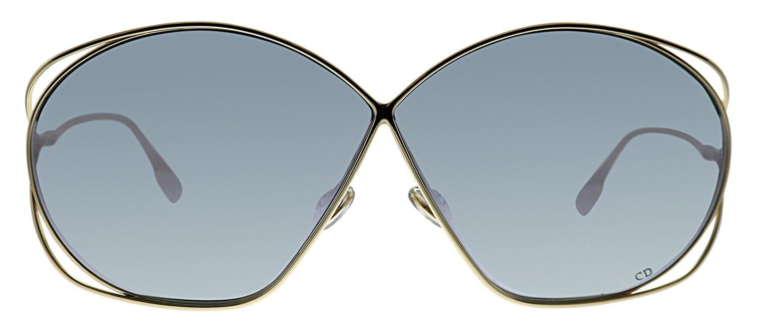 Dior CD Stellaire2 83I 0T Geometric Metal Gold Sunglasses with Silver Mirror Lens sold by Gaffos