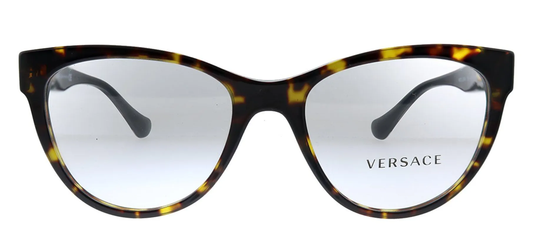 Versace VE 3304 108 Cat-Eye Plastic Havana Eyeglasses with Demo Lens sold by Gaffos