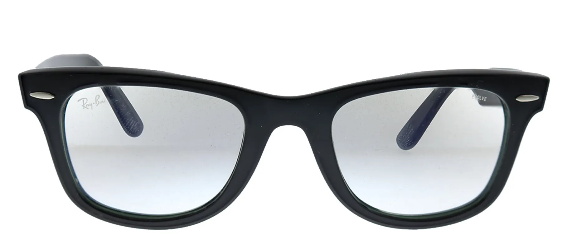 Ray-Ban WAYFARER RB 2140 901/5F Square Plastic Black Sunglasses with Grey Photochromatic Lens sold by Gaffos
