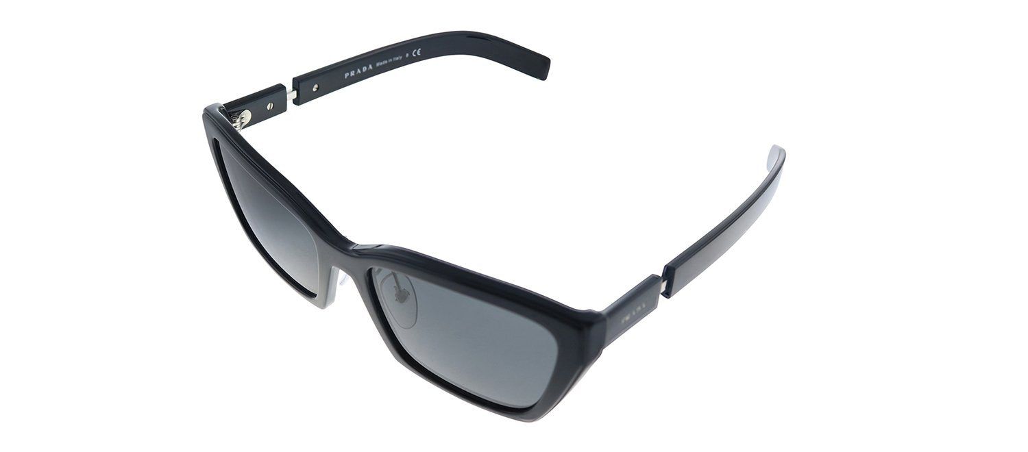 Prada PR 14XS 1AB5S0 Cat-Eye Plastic Black Sunglasses with Grey Lens sold by Gaffos product image thumbnail 2