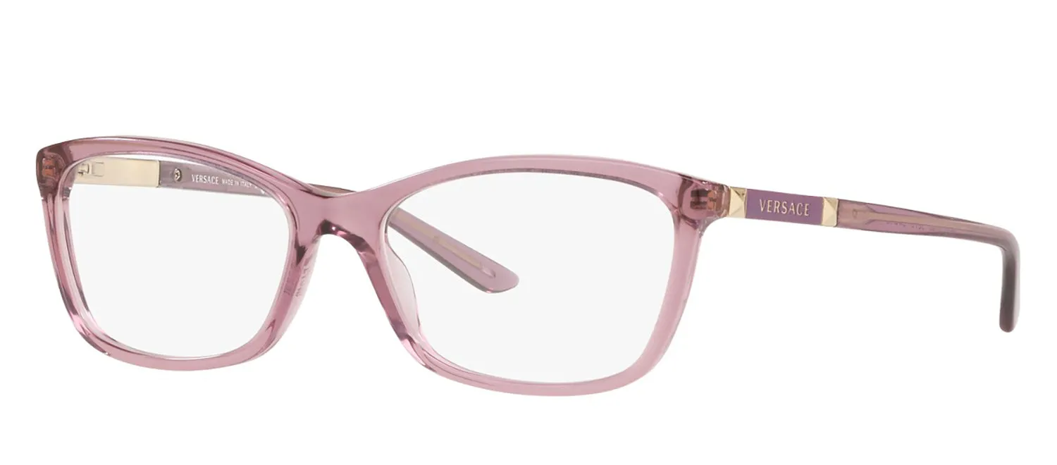 Versace DAILY HERITAGE VE 3186 5279 Butterfly Plastic Purple Eyeglasses with Logo Stamped Demo Lenses sold by Gaffos product image thumbnail 2