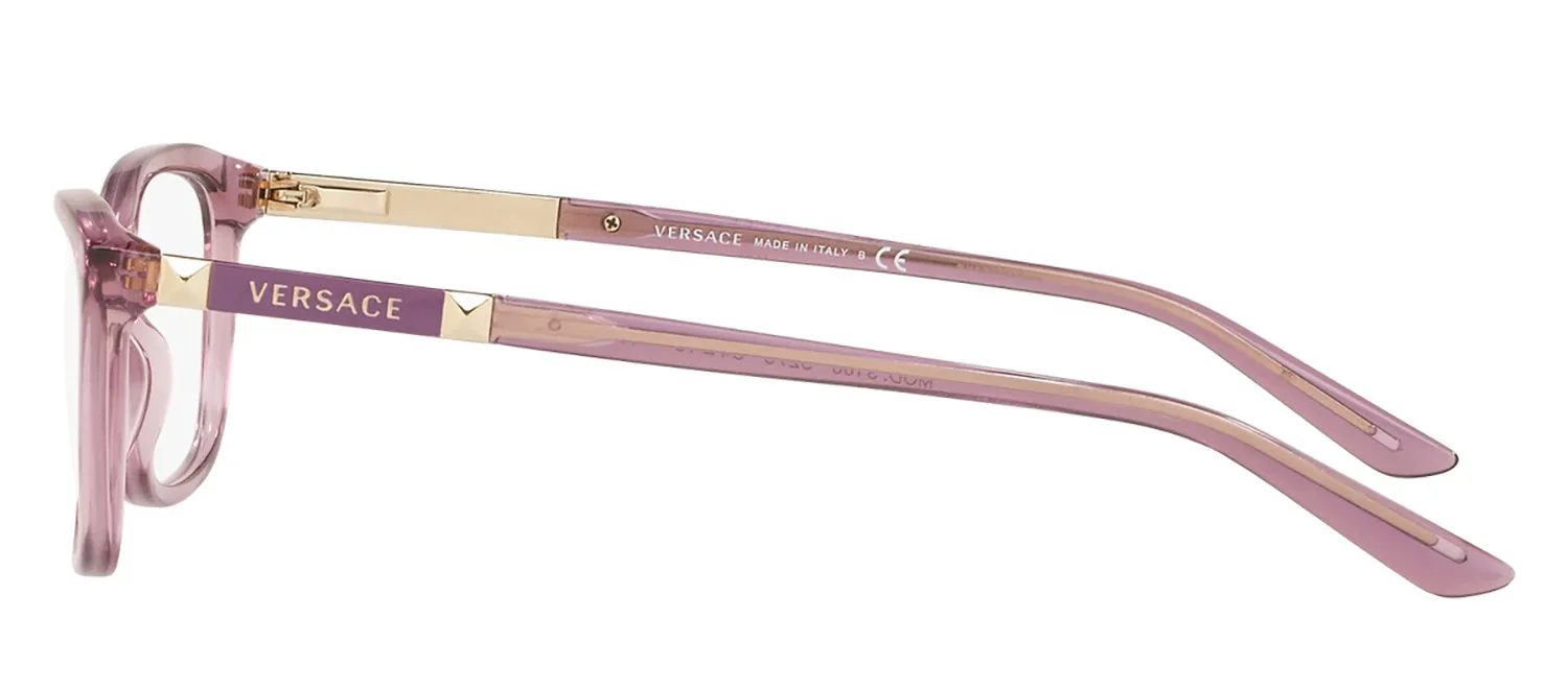 Versace DAILY HERITAGE VE 3186 5279 Butterfly Plastic Purple Eyeglasses with Logo Stamped Demo Lenses sold by Gaffos product image thumbnail 3