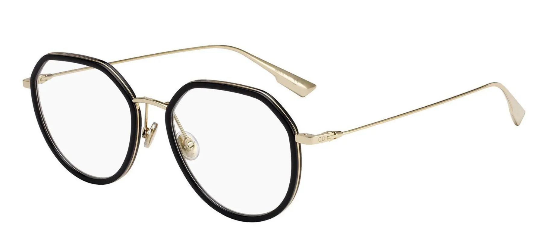 Dior CD StellaireO9 2M2 Round Metal Black Eyeglasses with Demo Lens sold by Gaffos