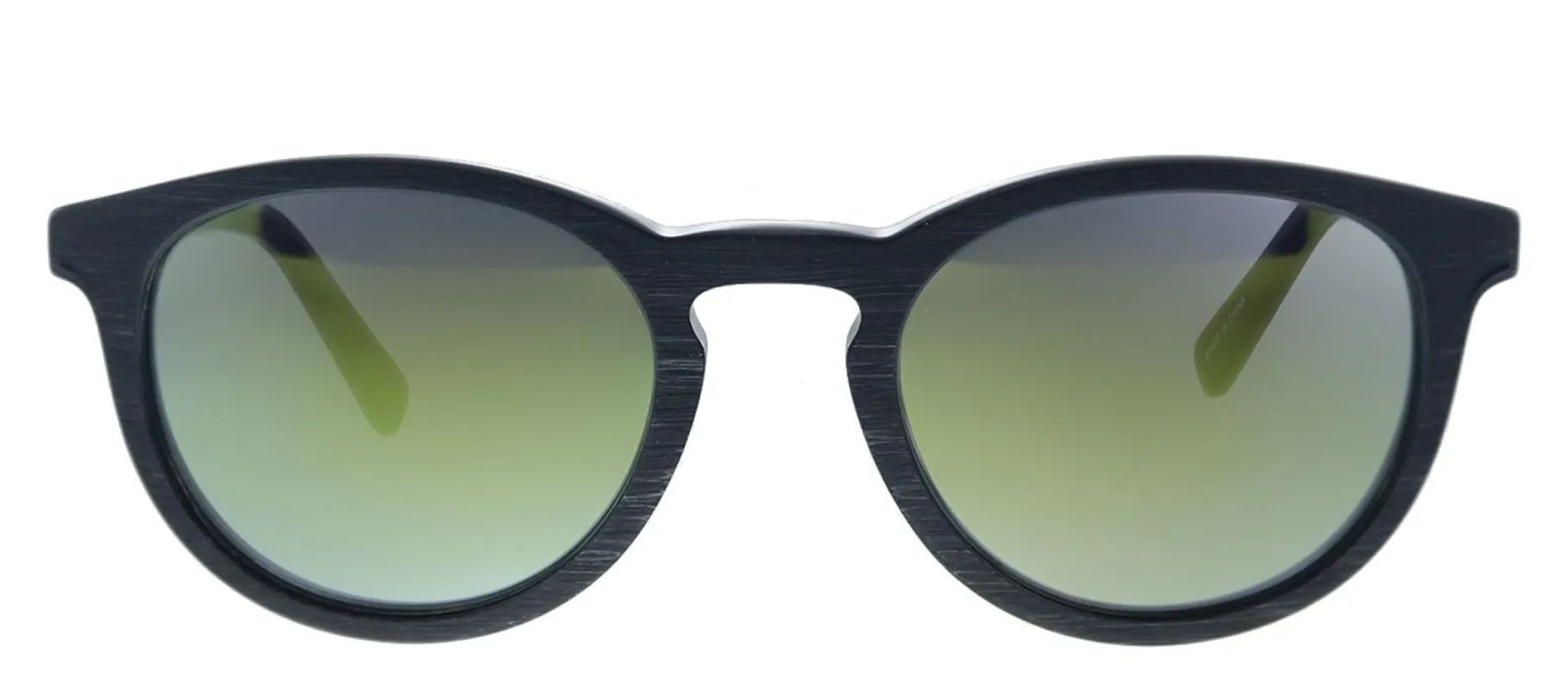 Banana Republic BP Johnny DC8 D7 Round Plastic Black Sunglasses with Grey Mirror Lens sold by Gaffos