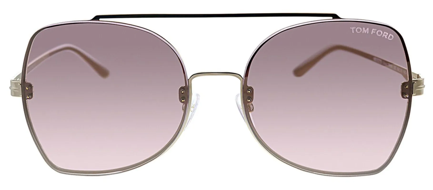 Tom Ford TF 656 28Z Pilot Metal Gold Sunglasses with Pink Lens sold by Gaffos