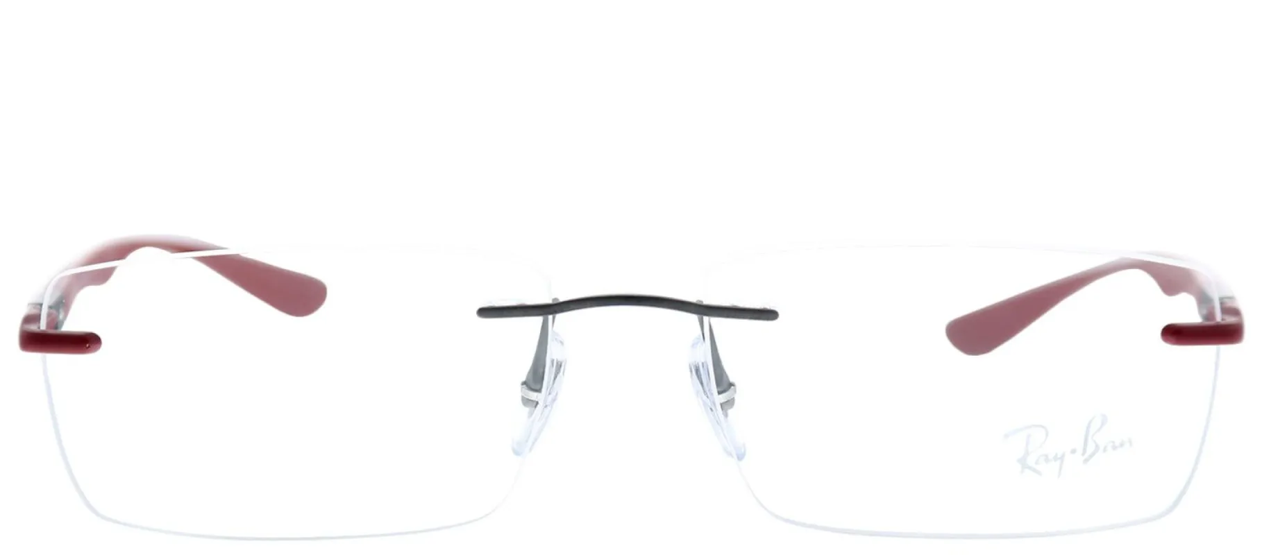 Ray-Ban RX 8724 1202 Rectangle Metal Ruthenium/ Gunmetal Eyeglasses with Demo Lens sold by Gaffos