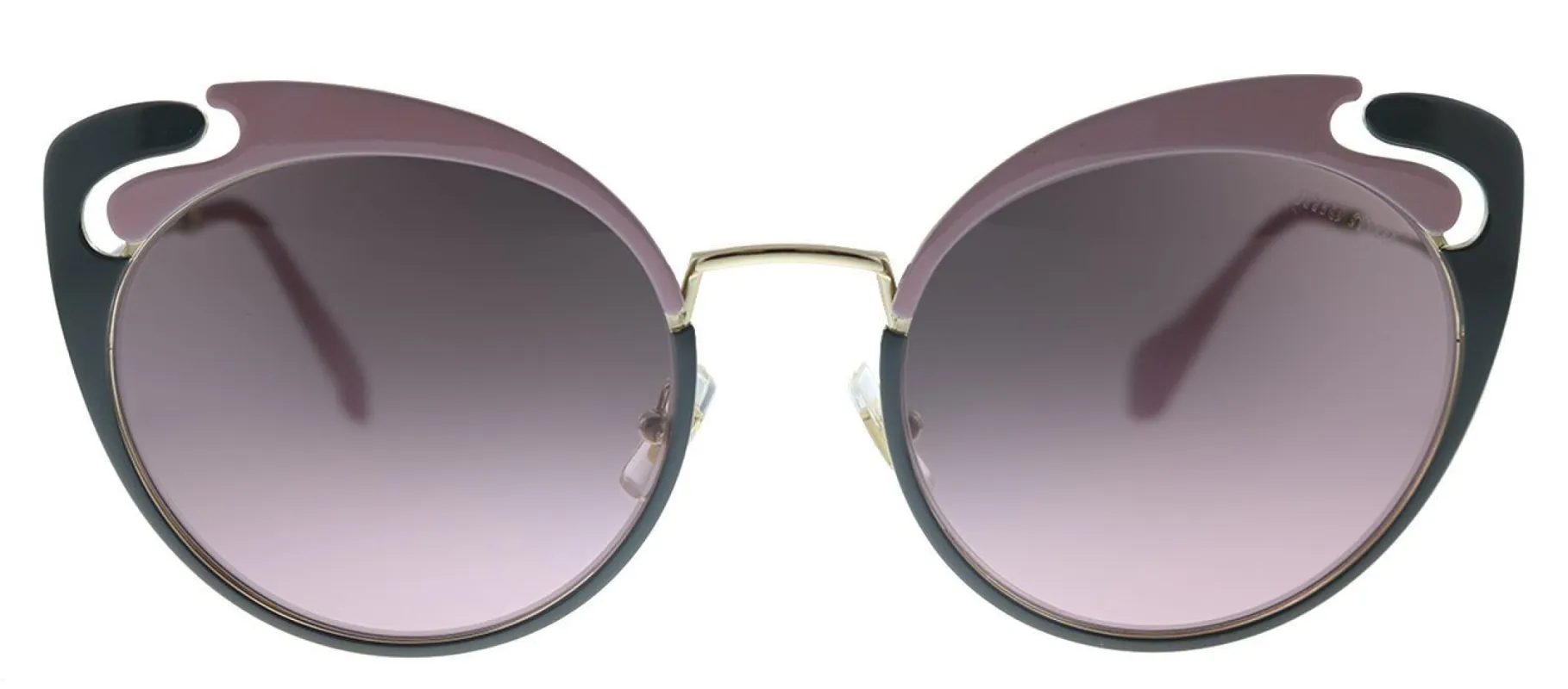 Miu Miu Core Collection MU 57TS M1R146 Butterfly Metal Pink Sunglasses with Pink Gradient Lens sold by Gaffos