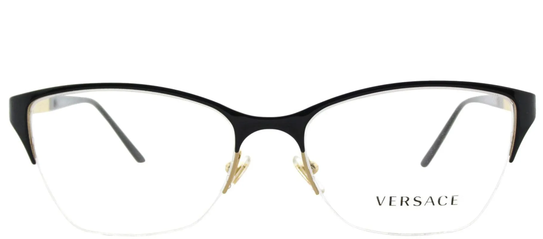 Versace VE 1218 1342 Cat-Eye Metal Black Eyeglasses with Demo Lens sold by Gaffos