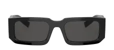 Prada PR 06YS 09Q5S0 Rectangle Plastic Black Sunglasses with Grey Lens sold by Gaffos