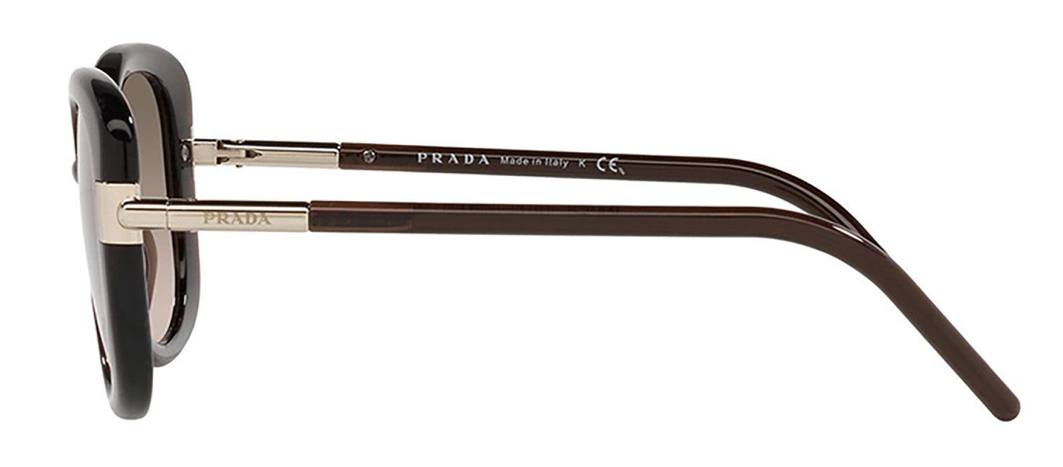 Prada PR 04WS 05M3D0 Square Plastic Brown Sunglasses with Brown Gradient Lens sold by Gaffos product image thumbnail 3