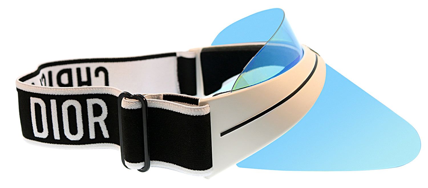 Dior CD DiorClub1 G0Y Plastic Black with Blue Mirror Visor sold by Gaffos product image thumbnail 3