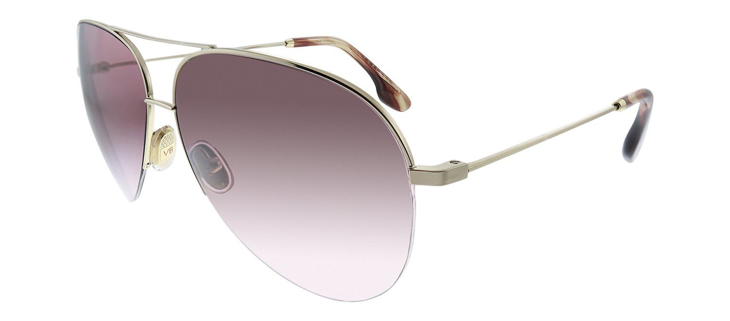 Victoria Beckham VB 90S 712 Pilot Metal Gold Sunglasses with Purple Lens sold by Gaffos product image thumbnail 2