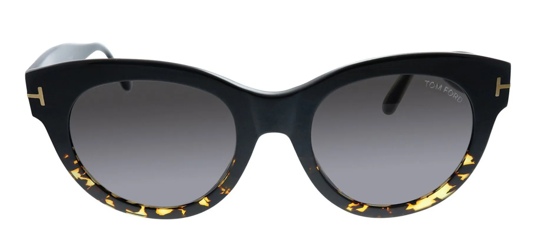 Tom Ford FT 741/S 56A Oval Plastic Black Sunglasses with Grey Lens sold by Gaffos