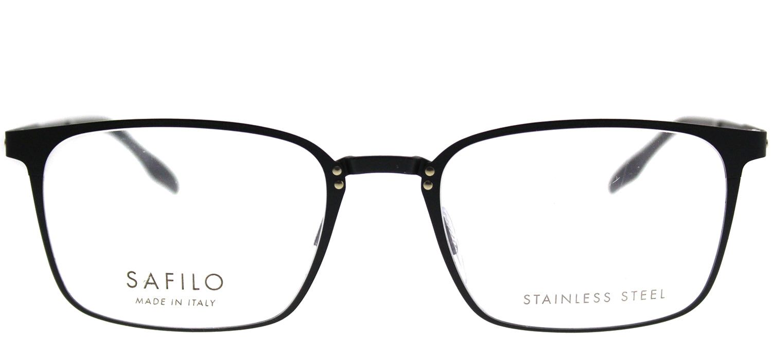 Safilo SA Canalino03 003 Rectangle Metal Black Eyeglasses with Demo Lens sold by Gaffos