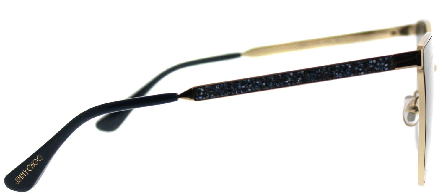 Jimmy Choo JC Lory KY2 Cat-Eye Metal Gold Sunglasses with Blue Mirror Gradient Lens sold by Gaffos product image thumbnail 3