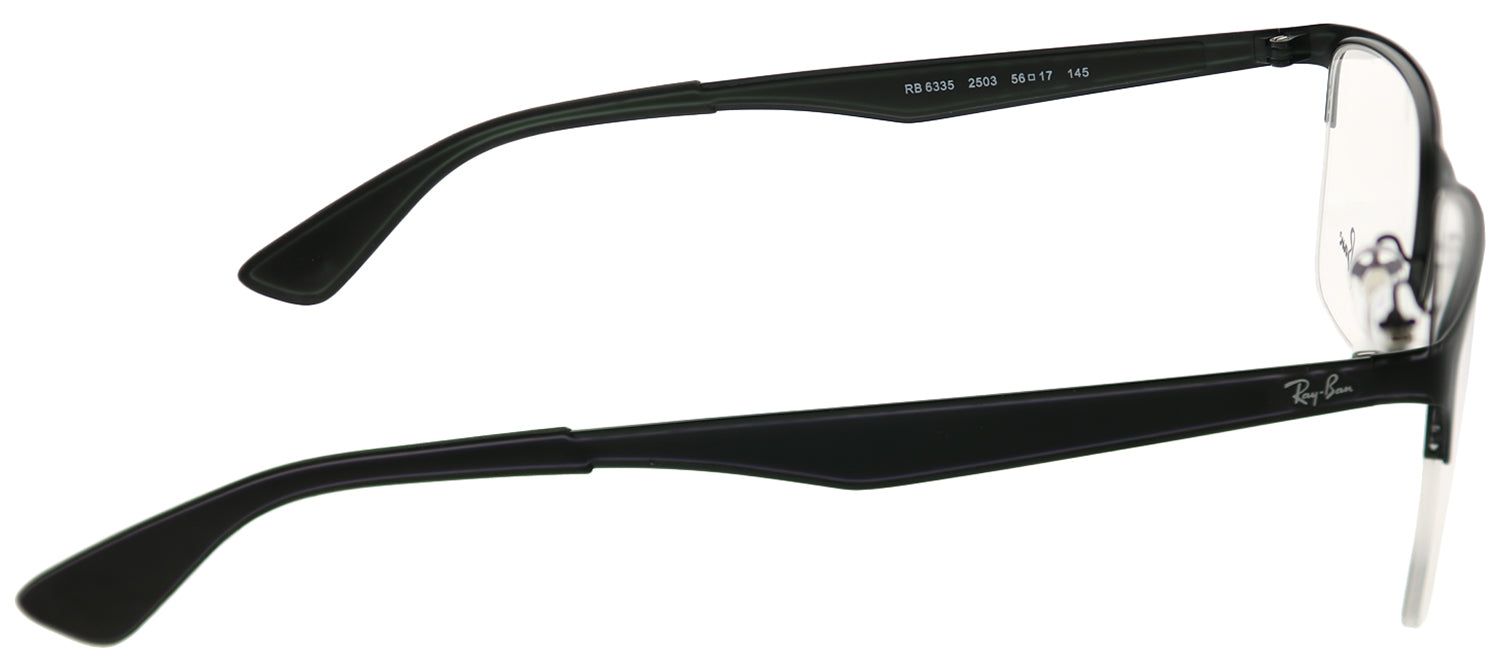 Ray-Ban RX 6335 2503 Rectangle Metal Black Eyeglasses with Demo Lens sold by Gaffos product image thumbnail 3