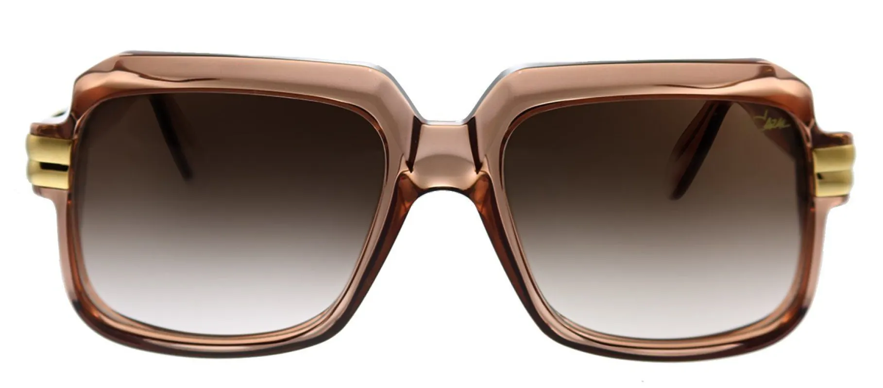 Cazal Legends Cazal 607 065TSG Square Plastic Crystal Tan Sunglasses with Brown Gradient Lens sold by Gaffos