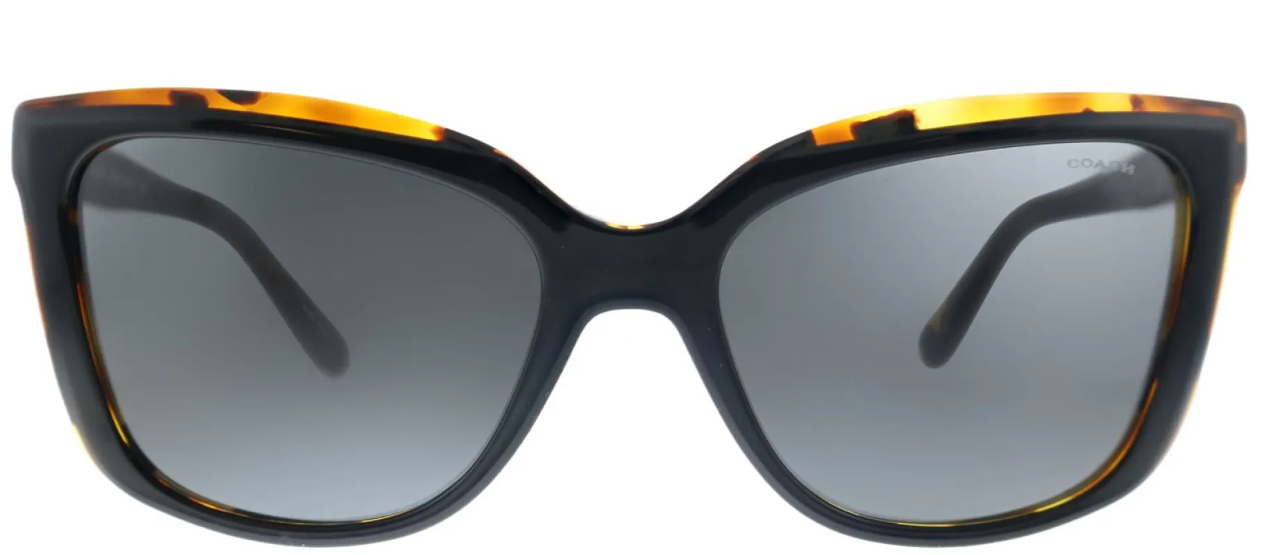 Coach HC 8261 544687 Square Plastic Tortoise/ Havana Sunglasses with Grey Lens sold by Gaffos