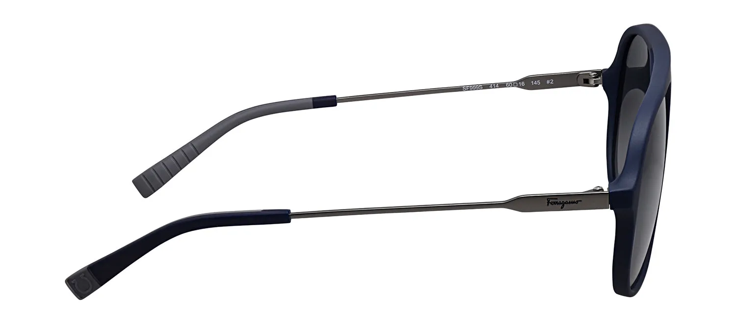 Salvatore Ferragamo SF 999S 414 Navigator Plastic Blue Sunglasses with Blue Gradient Lens sold by Gaffos product image thumbnail 3