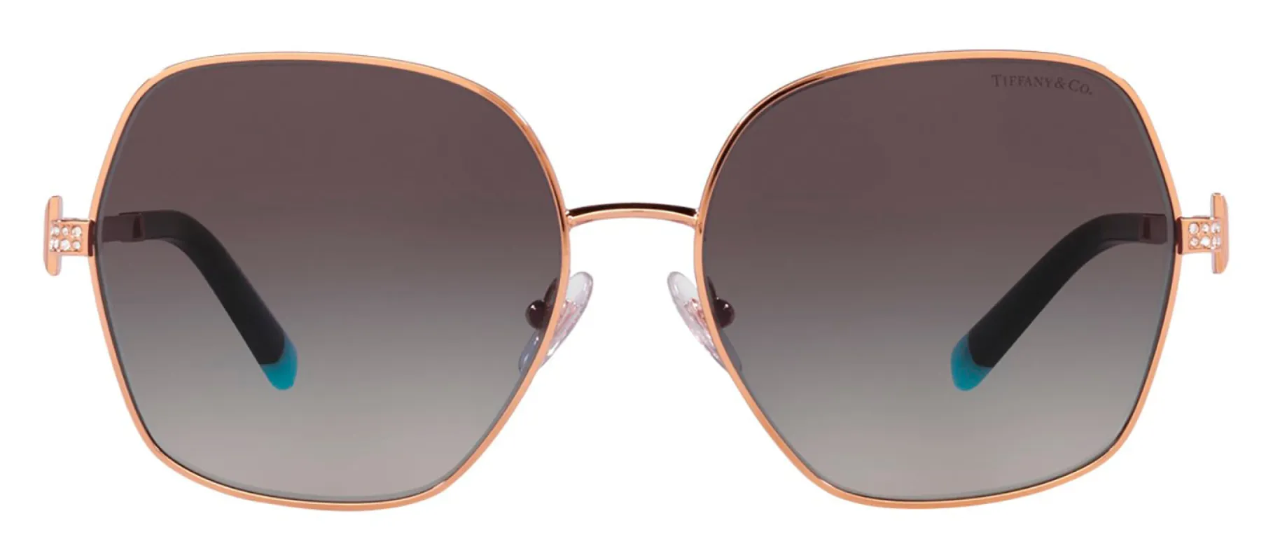 Tiffany & Co. TF 3085B 61053C Geometric Metal Gold Sunglasses with Grey Gradient Lens sold by Gaffos