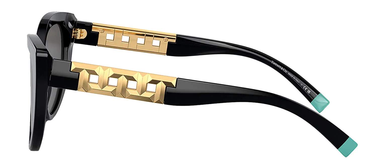 Tiffany & Co. TF 4196 8001S4 Cat-Eye Plastic Black Sunglasses with Grey Lens sold by Gaffos product image thumbnail 3