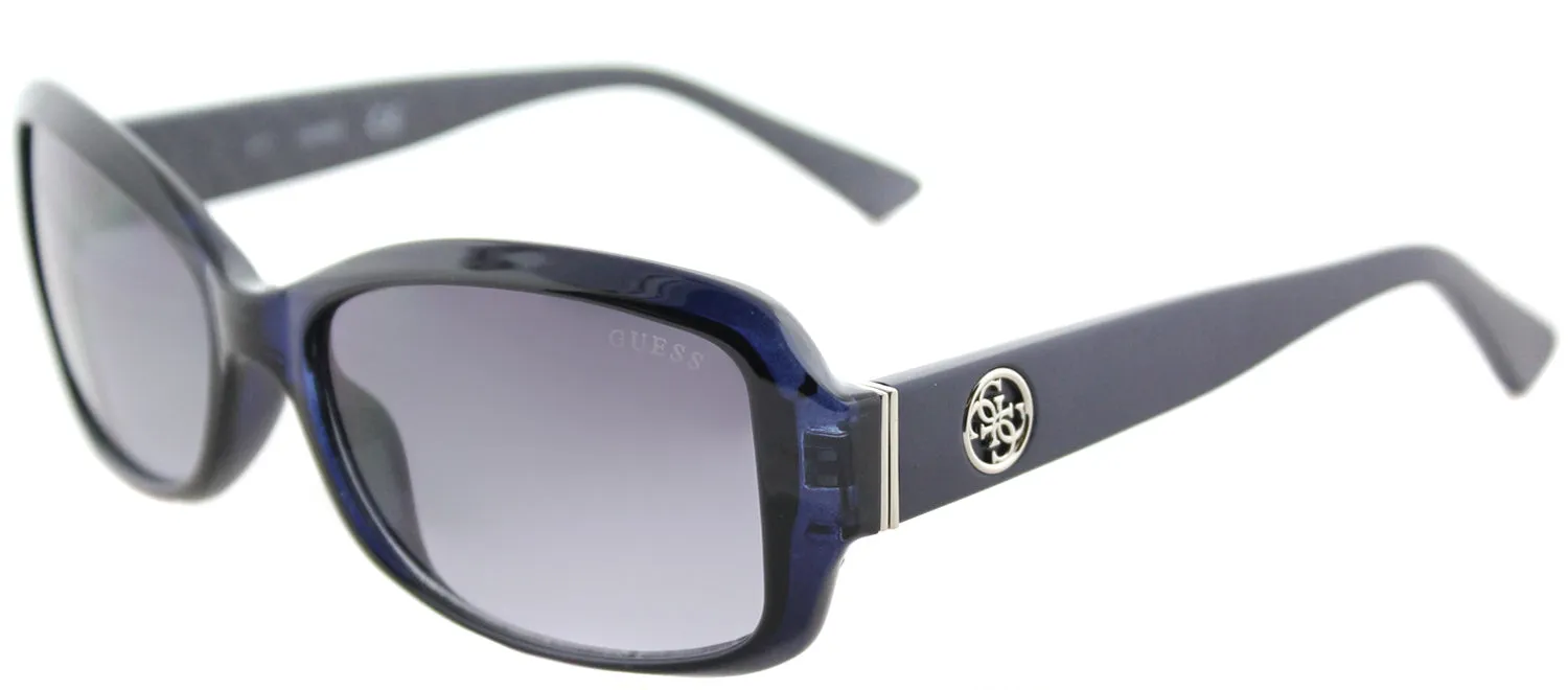 Guess GU 7410 90C Oval Plastic Blue Sunglasses with Grey Mirror Lens sold by Gaffos product image thumbnail 2