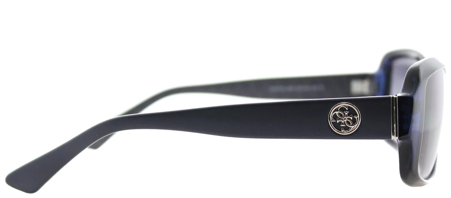 Guess GU 7410 90C Oval Plastic Blue Sunglasses with Grey Mirror Lens sold by Gaffos product image thumbnail 3