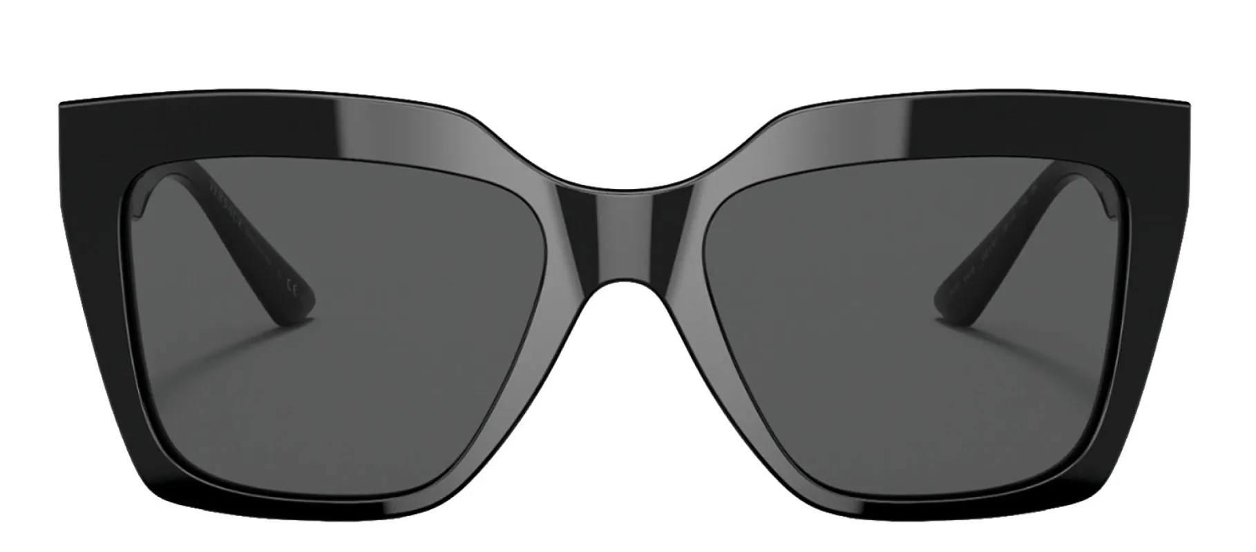 Versace VE 4418 GB1/87 Square Plastic Black Sunglasses with Grey Lens sold by Gaffos