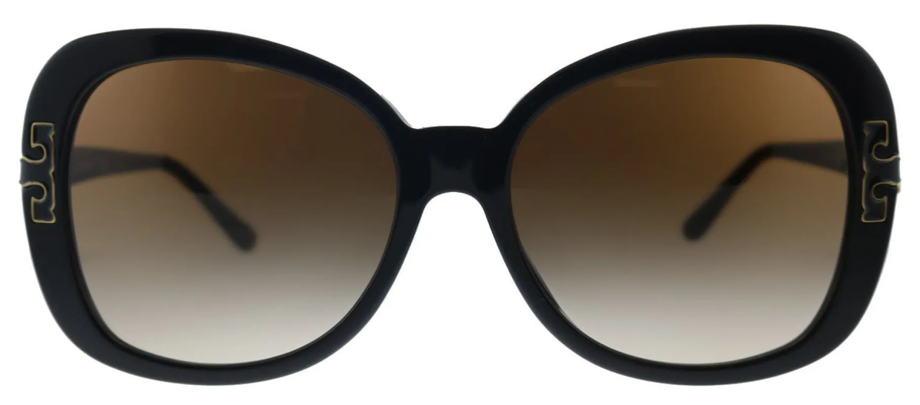 Tory Burch TY 7133U 170913 Butterfly Plastic Black Sunglasses with Brown Gradient Lens sold by Gaffos