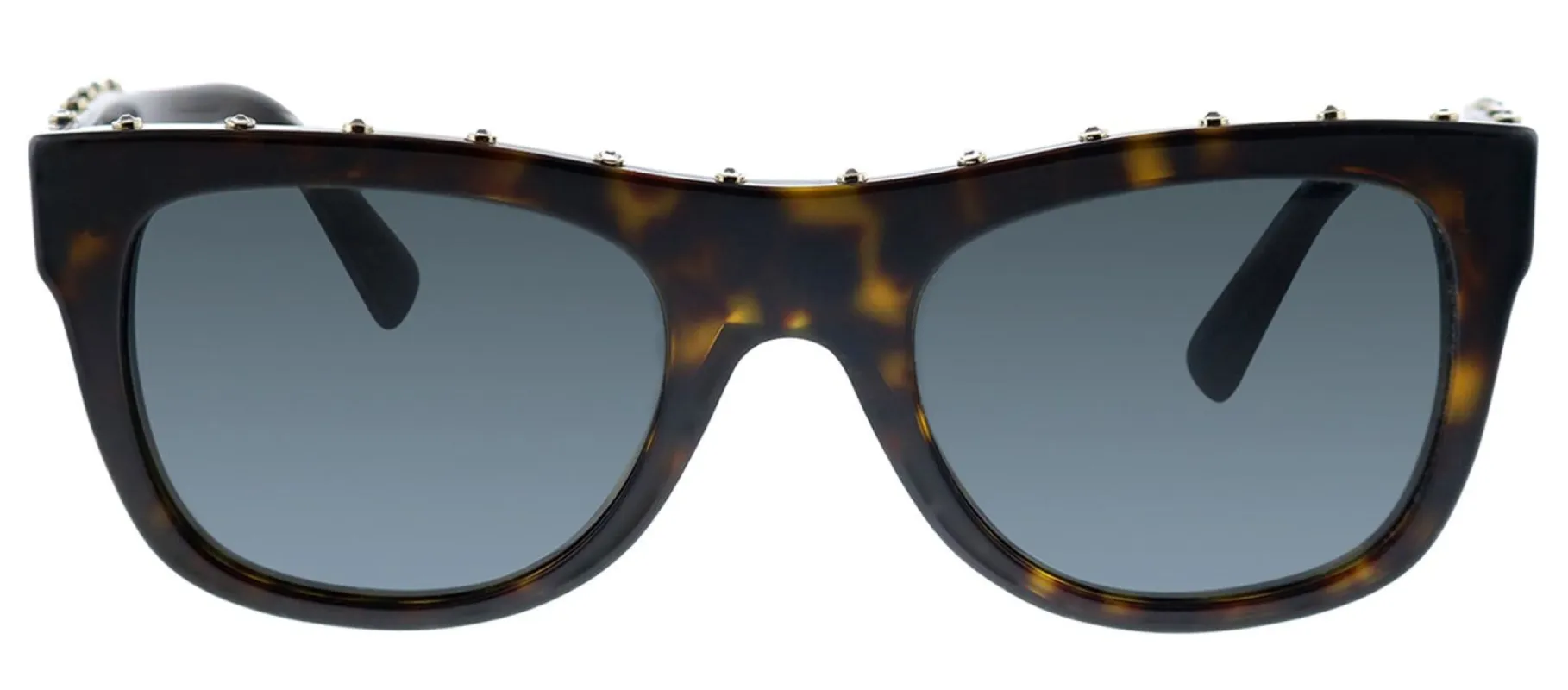 Valentino VA 4023 500287 Square Plastic Havana Sunglasses with Grey Lens sold by Gaffos