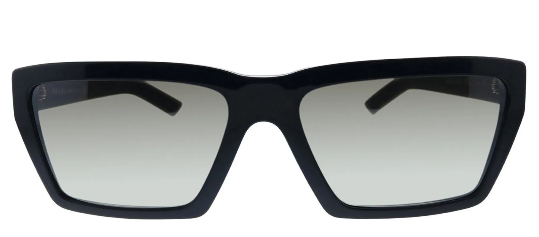 Prada PR 04VS 1AB5O0 Rectangle Plastic Black Sunglasses with Silver Mirror Lens sold by Gaffos