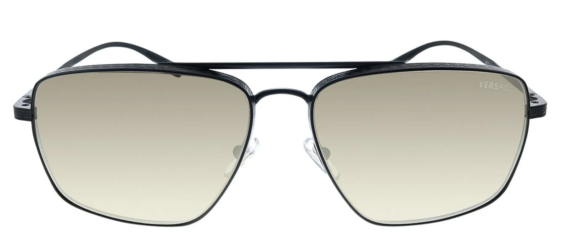 Versace VE 2216 12615A Pillow Metal Black Sunglasses with Brown Mirror Lens sold by Gaffos