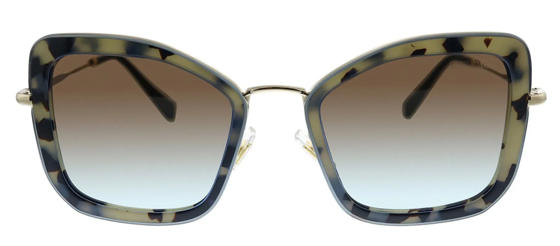 Miu Miu MU 55VS 08D07B Butterfly Plastic Grey Sunglasses with Brown Gradient Lens sold by Gaffos