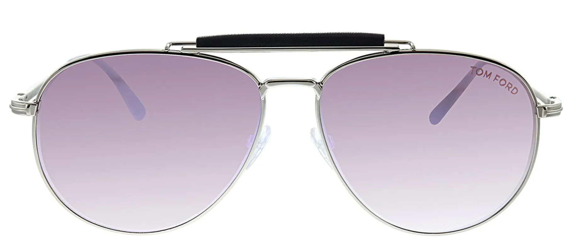 Tom Ford TF 536 16Z Pilot Metal Silver Sunglasses with Pink Mirror Lens sold by Gaffos