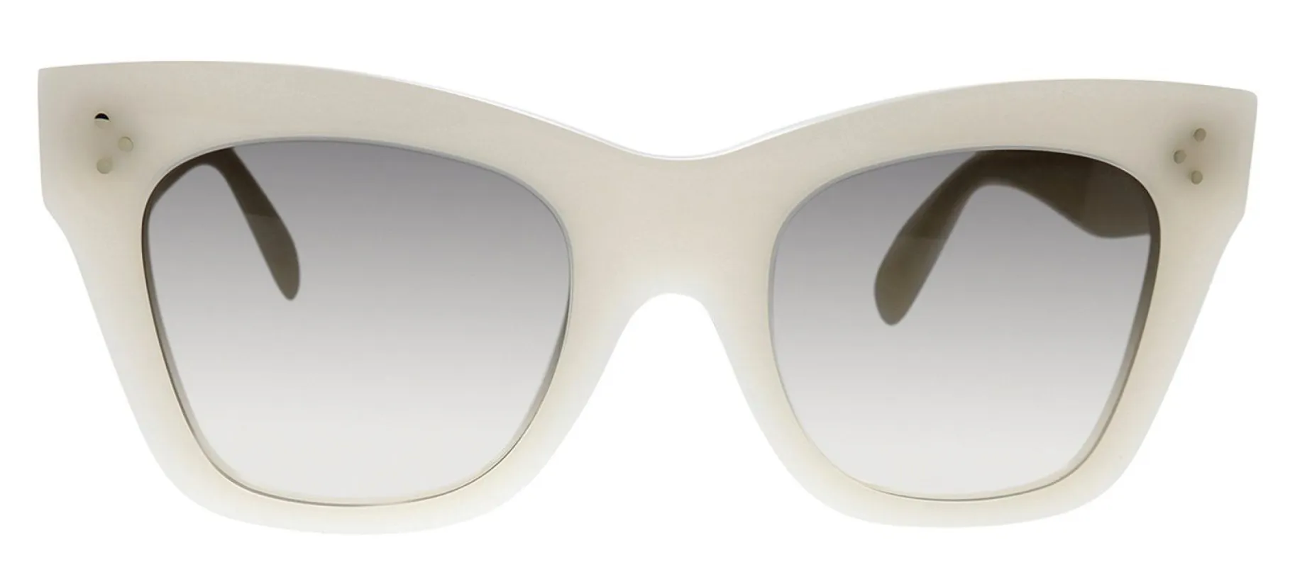 Celine CL 4004IN 25F Butterfly Metal White Sunglasses with Grey Gradient Lens sold by Gaffos