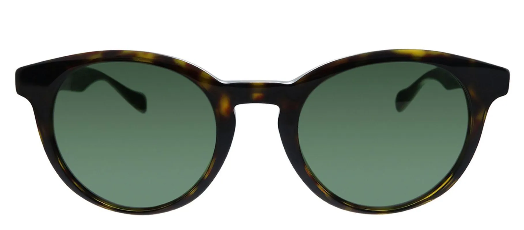 Hugo Boss BOSS 0912/S 1JC Oval Plastic Havana Sunglasses with Green Lens made by Gaffos