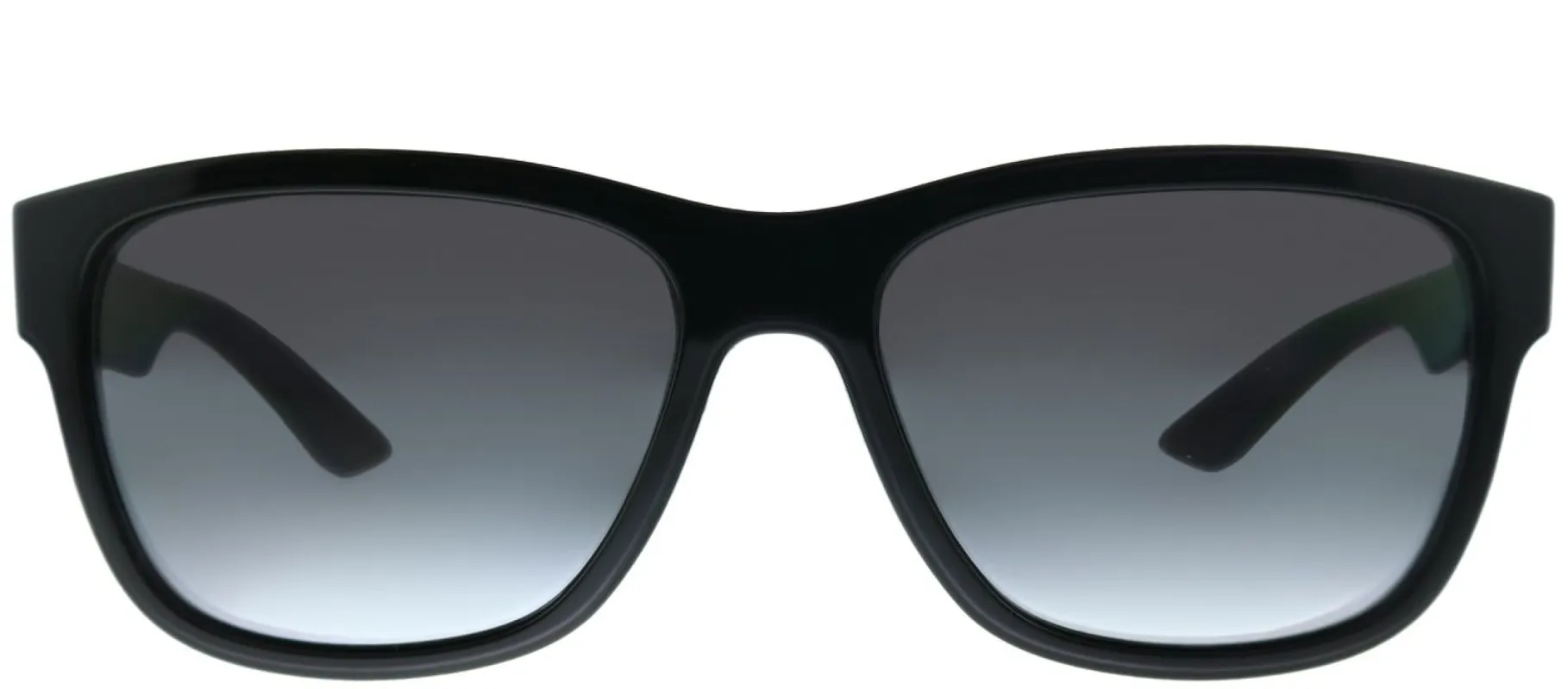 Prada Linea Rossa PS 03QS 1AB5W1 Rectangle Plastic Black Sunglasses with Grey Polarized Lens sold by Gaffos