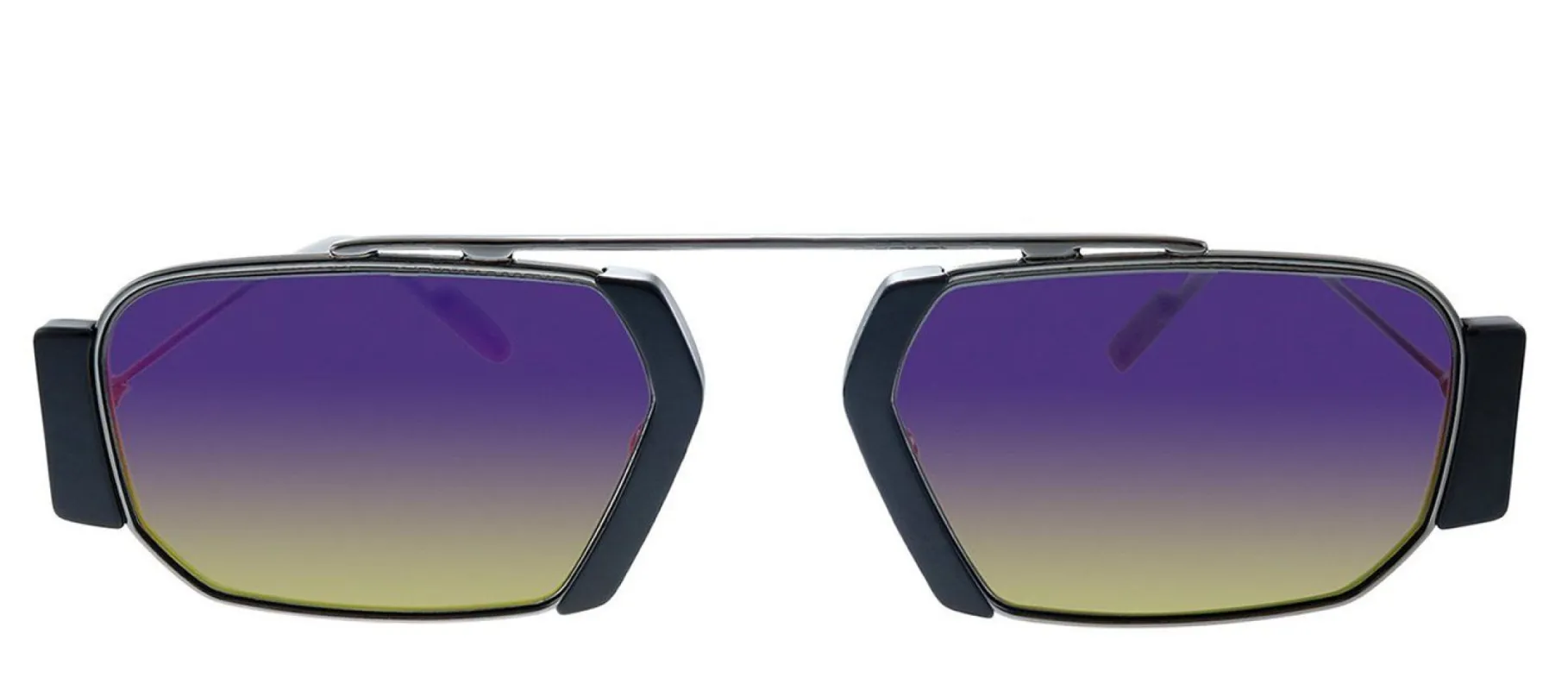Dior Homme CD CHROMA2 V81 Rectangle Metal Black Sunglasses with Multicolor Gradient Lens sold by Gaffos