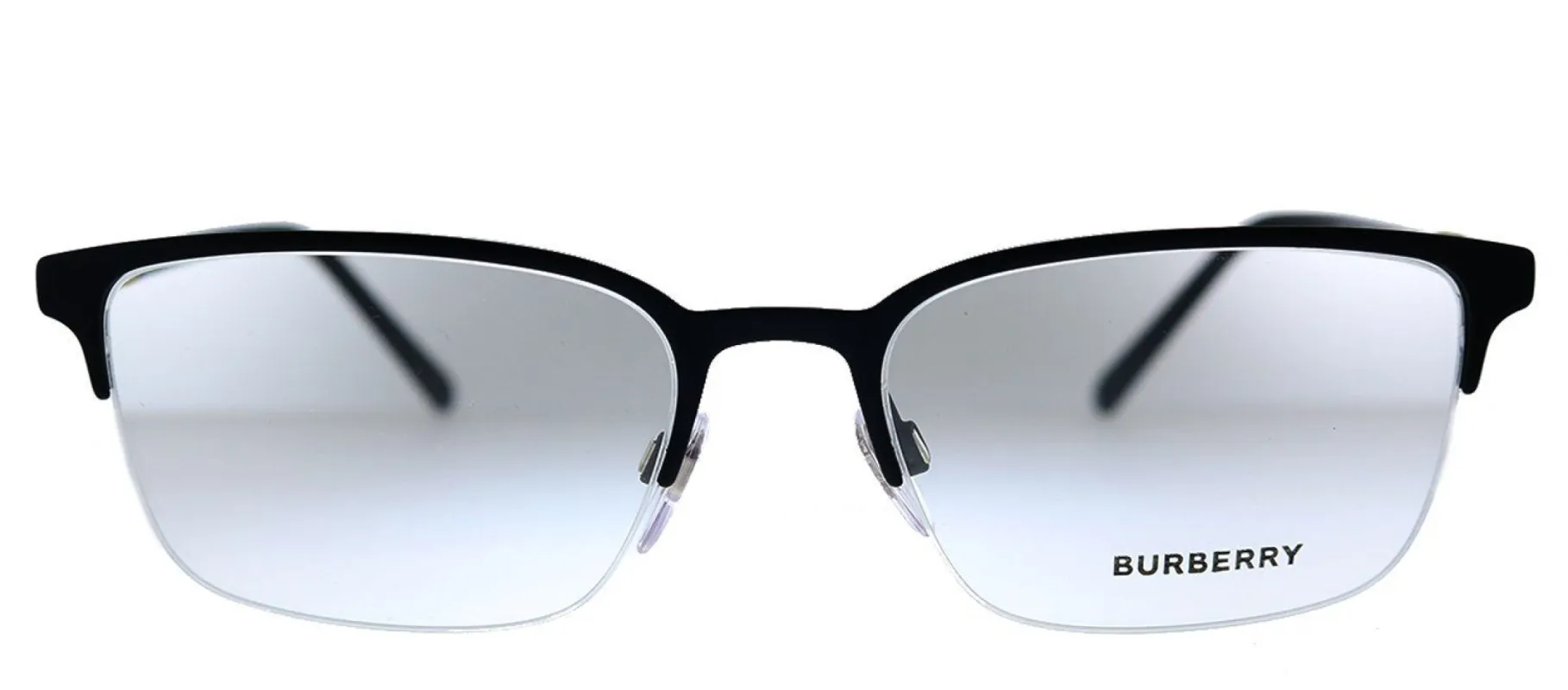 Burberry BE 1323 1213 Rectangle Metal Black Rubber Eyeglasses with Demo Lens sold by Gaffos