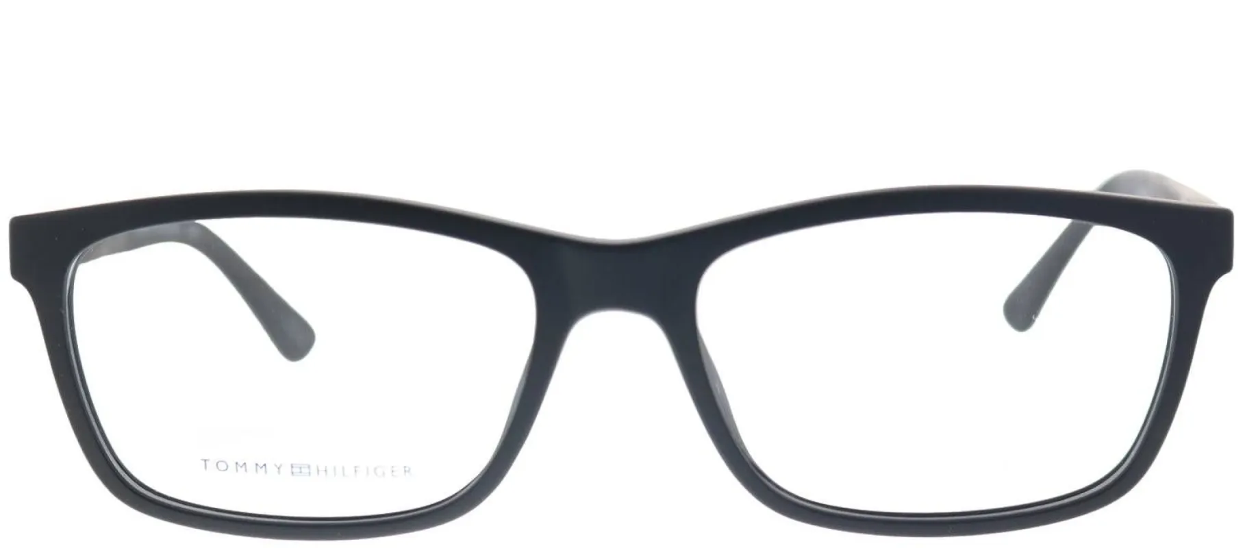 Tommy Hilfiger TH 1478 003 Rectangle Plastic Black Eyeglasses with Demo Lens made by Gaffos